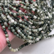 Агат серо-зеленый 4 мм