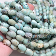 Агат серо-зеленый бочата 11х8 мм