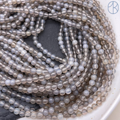 Агат серый 4 мм