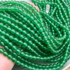 Агат тонированный зеленый  6 мм 