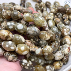 Агат желто-коричневый бочата 15х12 мм