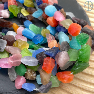 Аквакварц куск микс ~ 12-15 мм