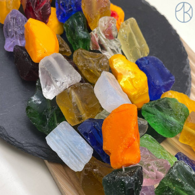 Аквакварц куск микс ~ 25-40 мм