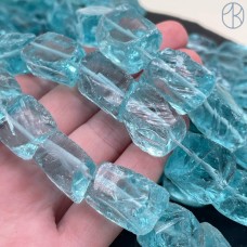 Аквакварц куски бирюзовый ~ 20-25 мм