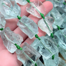 Аквакварц куски бирюзовый ~ 20-30 мм