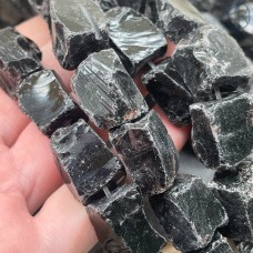 Аквакварц куски черный ~16 мм