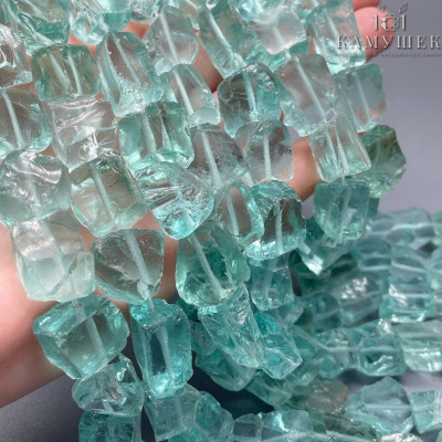 Аквакварц куски голубой ~ 16 мм