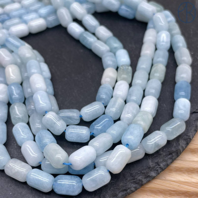 Аквамарин бочонок ~ 9 мм