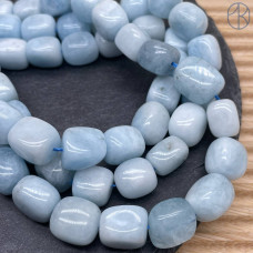 Аквамарин галтовка ~14-16 мм