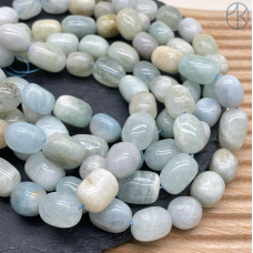 Аквамарин галтовка ~ 14-18 мм