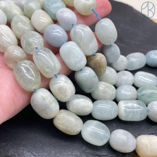 Аквамарин галтовка ~ 14-18 мм