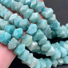 Амазонит фриформ огранка ~ 9-11 мм