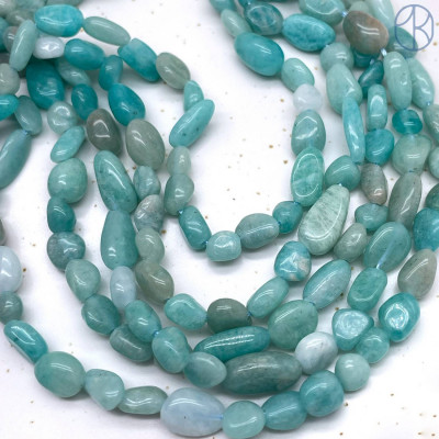 Амазонит галтовка №1 ~ 6-8 мм