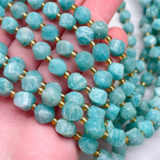 Амазонит крученая огранка 8 мм