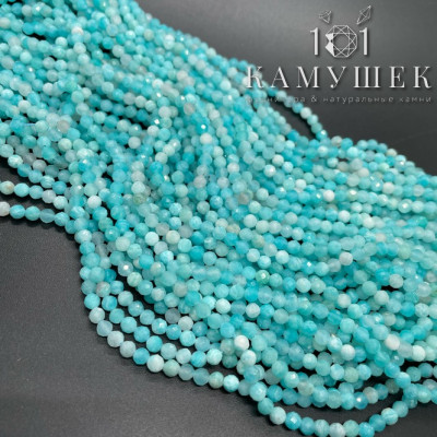 Амазонит микроогранка №2 4 мм