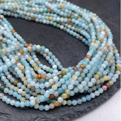 Амазонит микроогранка №5 3 мм