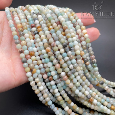 Амазонит микс №1 4 мм