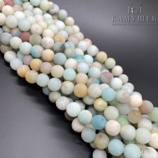 Амазонит микс матовый 10 мм
