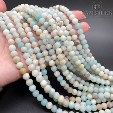 Амазонит микс матовый 6 мм