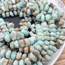 Амазонит рондель огранка ~ 11 мм