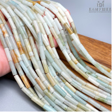 Амазонит трубочки 13х4 мм