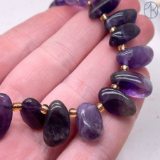 Аметист галтовка ~ 11-14 мм Аметист галтовка ~ 11-14 мм