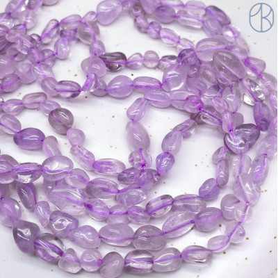 Аметист лавандовый галтовка №1 6-8 мм