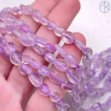 Аметист лавандовый галтовка №1 6-8 мм