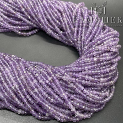 Аметист рондели микроогранка 2х3 мм