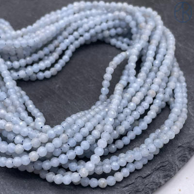 Ангелит голубой микроогранка 3 мм Ангелит голубой микроогранка 3 мм