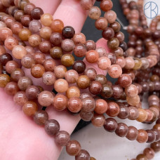 Авантюрин клубничный 6 мм