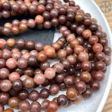 Авантюрин клубничный 8 мм