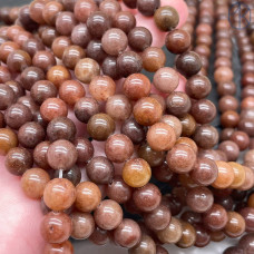 Авантюрин клубничный 8 мм