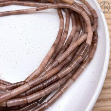 Авантюрин клубничный трубочки 13х4 мм