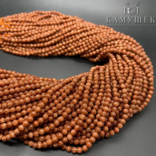 Авантюрин коричневый имитация 3 мм 