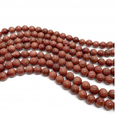 Авантюрин коричневый имитация 8 мм 