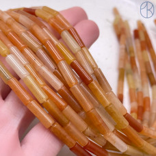 Авантюрин красный трубочки 13х4 мм