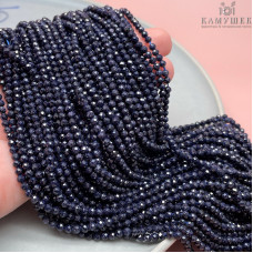 Авантюрин синий имитация микроогранка 3 мм