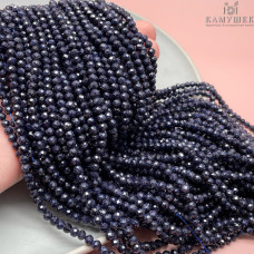 Авантюрин синий имитация микроогранка 4 мм