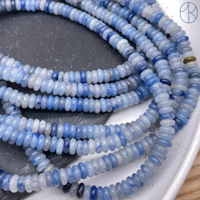 Авантюрин синий рондель 6х2 мм