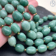 Авантюрин зеленый галтовка ~ 12-17 мм 