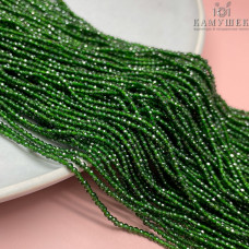 Авантюрин зеленый имитация микроогранка 2 мм