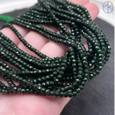 Авантюрин зеленый имитация микроогранка 3х2 мм