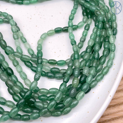 Авантюрин зеленый рис 4х6 мм