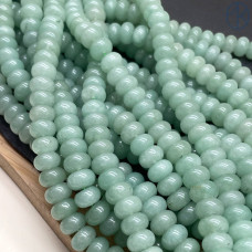 Авантюрин зеленый рондель ~ 10х6 мм