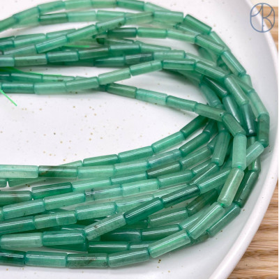 Авантюрин зеленый трубочки 13х4 мм