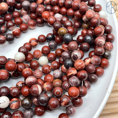Австралийская красная яшма 8 мм
