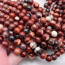 Австралийская красная яшма 8 мм Австралийская красная яшма 8 мм