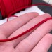 Бархатный шнур красный  2х1,5 мм
