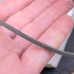 Бархатный шнур серый 2х1,5 мм